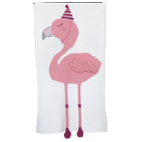 плед фламинго 60*120 белый+розовый бутон в Таганроге