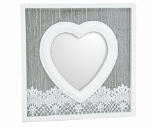зеркало настенное белое в виде сердца love в Таганроге