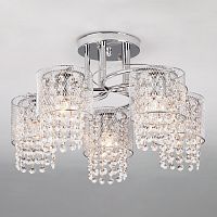 потолочная люстра eurosvet bonnie 30137/5 хром в Таганроге