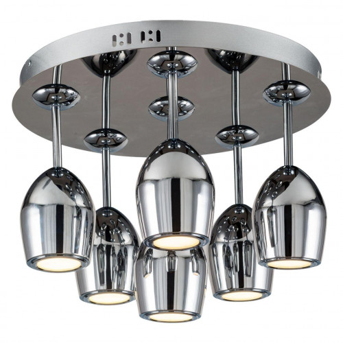 дизайнерская потолочная светодиодная люстра spot light merlot 1194668 хром в Таганроге