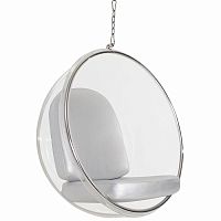 кресло eero aarnio style bubble chair серое в Таганроге