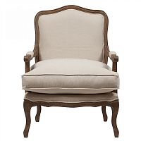 кресло мягкое с подлокотниками бежевое louisa bergere chair в Таганроге