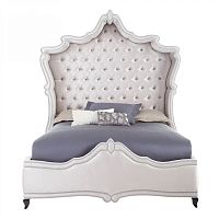 кровать двуспальная 180х200 серая с каретной стяжкой imperial в Таганроге