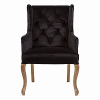 кресло с ушами черное ashby chair в Таганроге