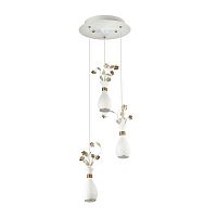 подвесная светодиодная люстра odeon light carolis 4035/18l в Таганроге
