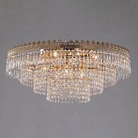 потолочная люстра eurosvet diadema 10078/10 золото/прозрачный хрусталь strotskis в Таганроге