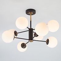 потолочная люстра eurosvet austin 70091/8 черная белая в Таганроге