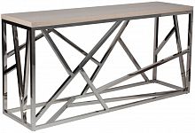 консоль geometric 180x50x90 металл, светло-коричневая столешица в Таганроге