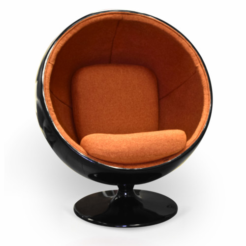 кресло ball chair черно-коричневое в Таганроге