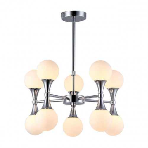 подвесная люстра arte lamp a9162lm-10cc белая в Таганроге