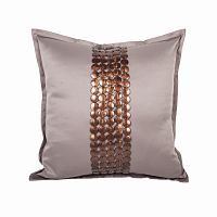 декоративная подушка handwork exclusive квадратная бежевая в Таганроге