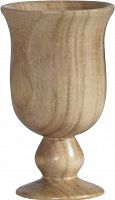 ваза кубок деревянная 13,5х18 см goblet в Таганроге