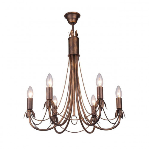 подвесная люстра toplight lucinda tl7350d-06br в Таганроге