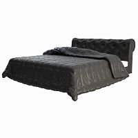 кровать двуспальная 160х200 черная из экокожи adelle в Таганроге