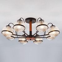 потолочная люстра eurosvet livia 70081/8 черный в Таганроге