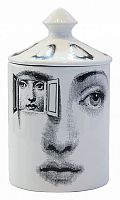 подсвечник белый с крышкой лицо в окне пьеро форназетти segreto candle, 30 см в Таганроге