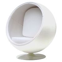 кресло eero ball chair белое в Таганроге