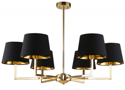 подвесная люстра crystal lux conte sp6 черная в Таганроге
