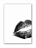 постер kiss а4 (черный) в Таганроге