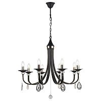 подвесная люстра arte lamp dallas a8540lm-8bk черная в Таганроге