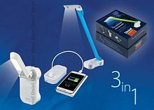 настольная лампа (ul-00000795) uniel tld-530 blue-white/led/200lm/6400k/pb в Таганроге