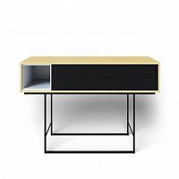 консоль черная с ящиками на металлических ножках quadro new в Таганроге