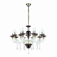 подвесная люстра odeon light amarone 3928/15 красная в Таганроге
