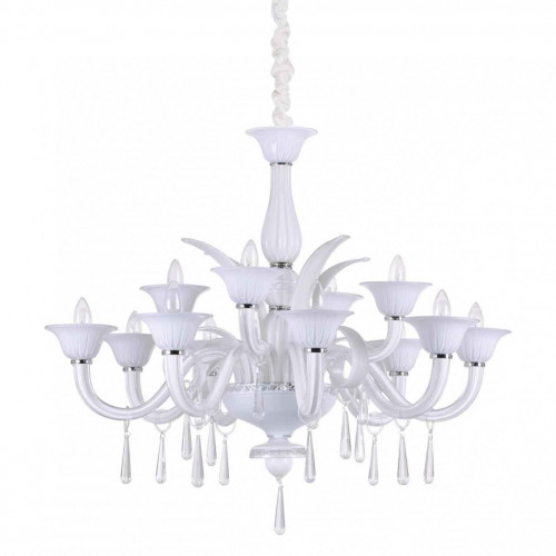 подвесная люстра ideal lux renoir sp12 bianco в Таганроге
