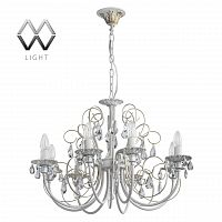 подвесная люстра mw-light свеча 301015308 белая в Таганроге