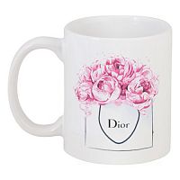 кружка с рисунком dior peonies в Таганроге
