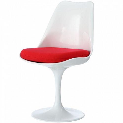 стул eero saarinen style tulip chair красная подушка в Таганроге