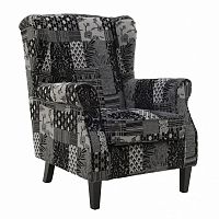 кресло black patcwork серое в Таганроге