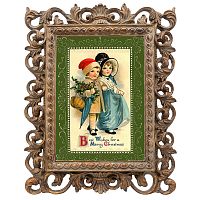 репродукция старинной рождественской гравюры best wishes в Таганроге