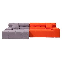 диван tufty-time sofa угловой модульный серый с оранжевым в Таганроге
