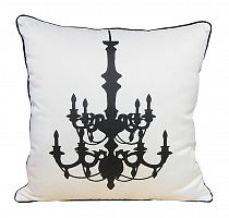 подушка с рисунком канделябра chandelier white в Таганроге