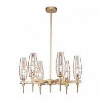 подвесная люстра maytoni lita h002pl-06g янтарная в Таганроге