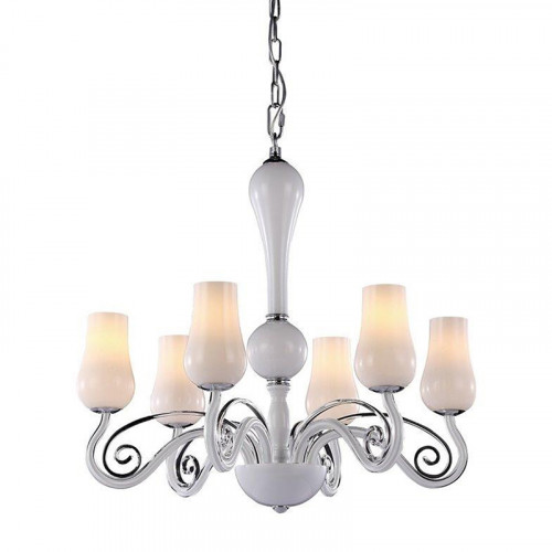 люстра md10904-6a от illuminati белая/ хром в Таганроге