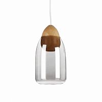 подвесной светильник wooden ball яйцеобразный цоколь дымчатый прозрачный в Таганроге