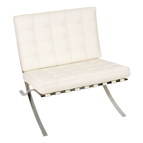 кресло barcelona style chair белое в Таганроге