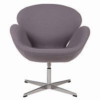 кресло swan chair серое в Таганроге