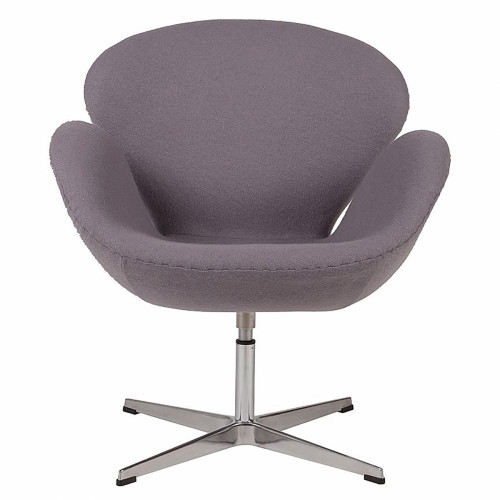 кресло swan chair серое в Таганроге