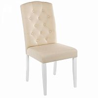 стул деревянный menson white / fabric сream в Таганроге