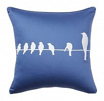 подушка с птичками birdies on a wire diamond-blue в Таганроге