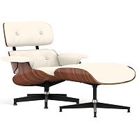 кресло lounge chair & ottoman кремовое в Таганроге