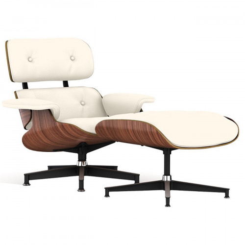 кресло lounge chair & ottoman кремовое в Таганроге