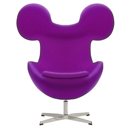 кресло egg mickey фиолетовое в Таганроге