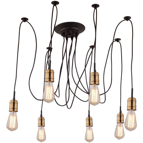 подвесная люстра arte lamp mazzetto a4290sp-7bk в Таганроге