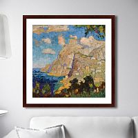 картина: view of monte solaro, capri, 1940г. в Таганроге